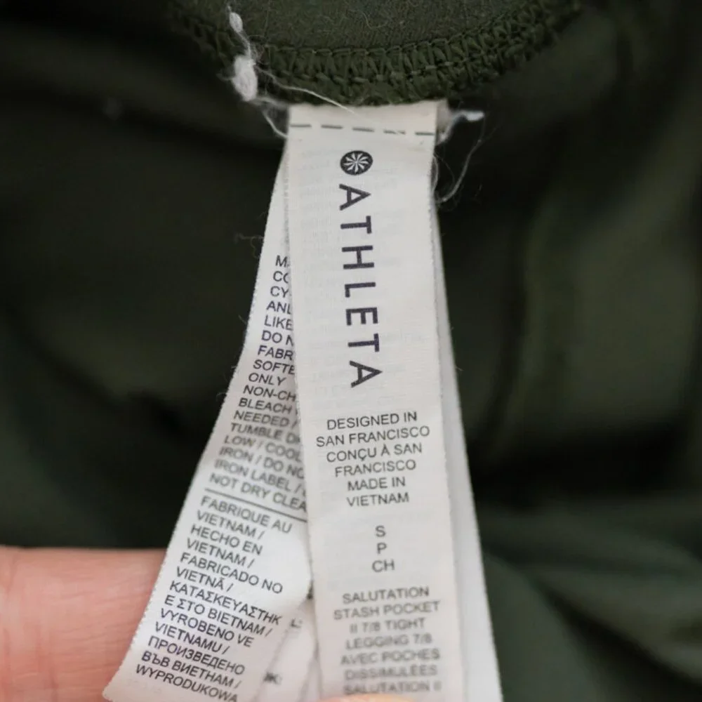 Athleta Salutation Stash Pocket 7/8 Tight Size Small - Picture 10 of 11